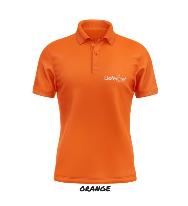 Poloshirt Orange Lieferchef